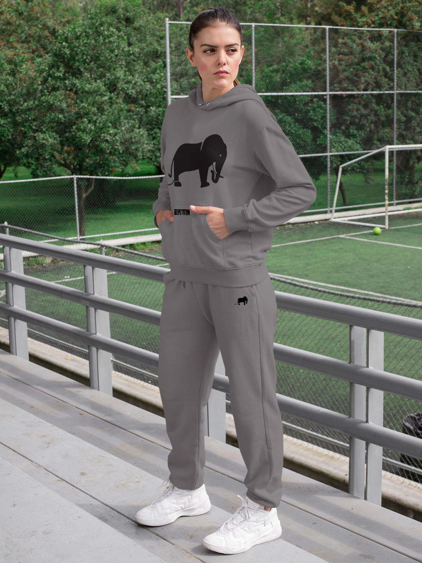 1.4 Women's Hoodie and Jogger Sets - Grey