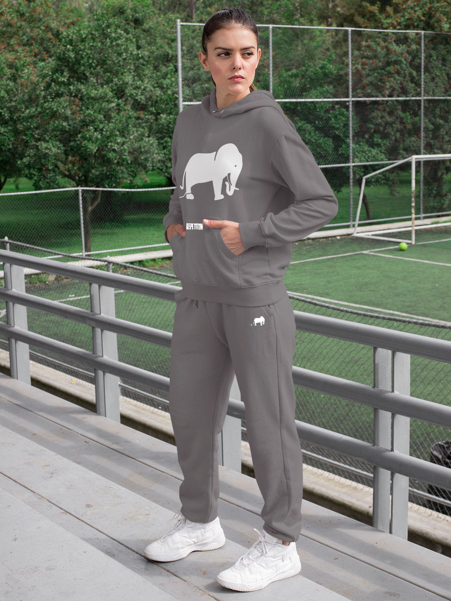 1.4 Women's Hoodie and Jogger Sets - Grey